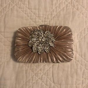 Champagne colored clutch